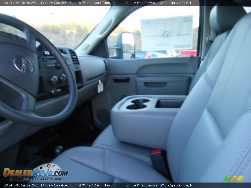 2014 GMC Sierra 2500HD Crew Cab 4x4 Summit White / Dark Titanium Photo #11