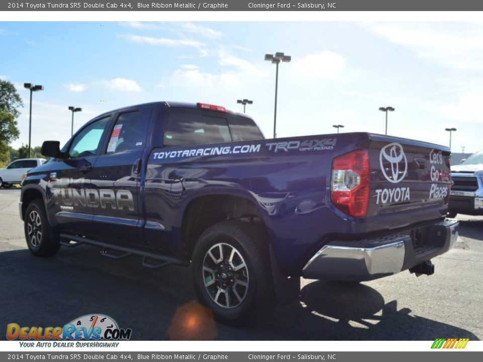 2014 Toyota Tundra SR5 Double Cab 4x4 Blue Ribbon Metallic / Graphite Photo #3