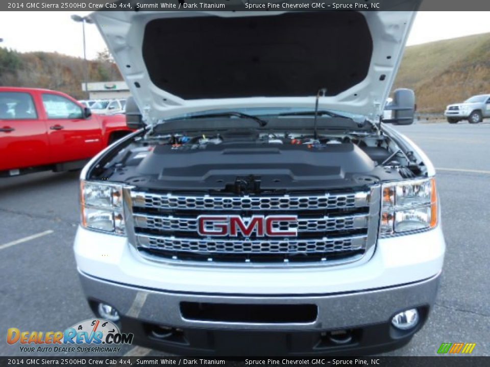 2014 GMC Sierra 2500HD Crew Cab 4x4 Summit White / Dark Titanium Photo #16