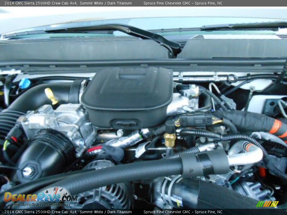 2014 GMC Sierra 2500HD Crew Cab 4x4 Summit White / Dark Titanium Photo #17