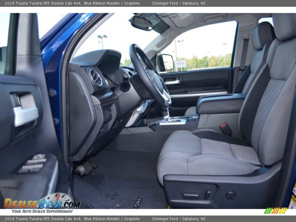 2014 Toyota Tundra SR5 Double Cab 4x4 Blue Ribbon Metallic / Graphite Photo #5