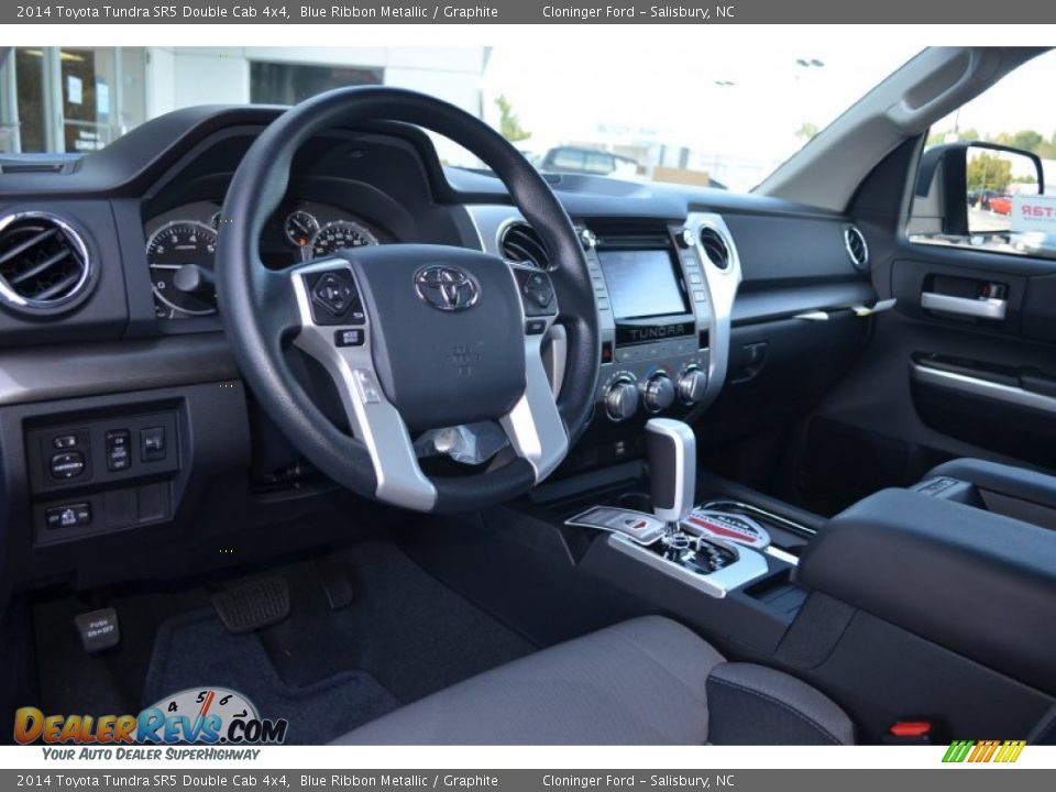 2014 Toyota Tundra SR5 Double Cab 4x4 Blue Ribbon Metallic / Graphite Photo #6