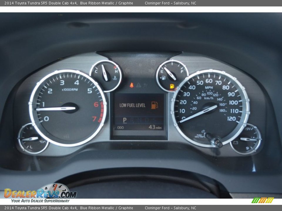 2014 Toyota Tundra SR5 Double Cab 4x4 Blue Ribbon Metallic / Graphite Photo #19