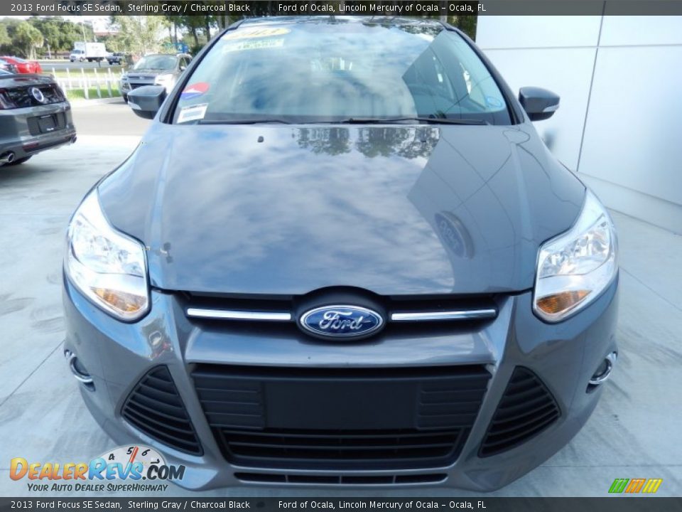 2013 Ford Focus SE Sedan Sterling Gray / Charcoal Black Photo #7