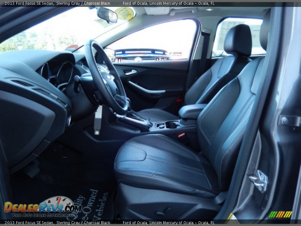 2013 Ford Focus SE Sedan Sterling Gray / Charcoal Black Photo #12