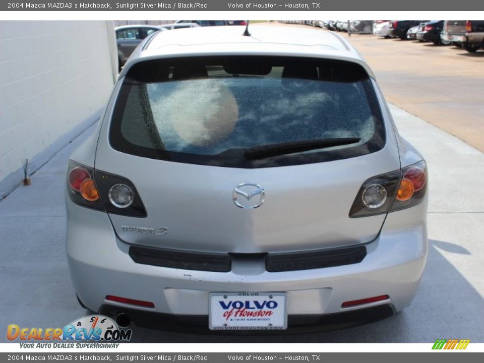 2004 Mazda MAZDA3 s Hatchback Sunlight Silver Mica / Black/Red Photo #6