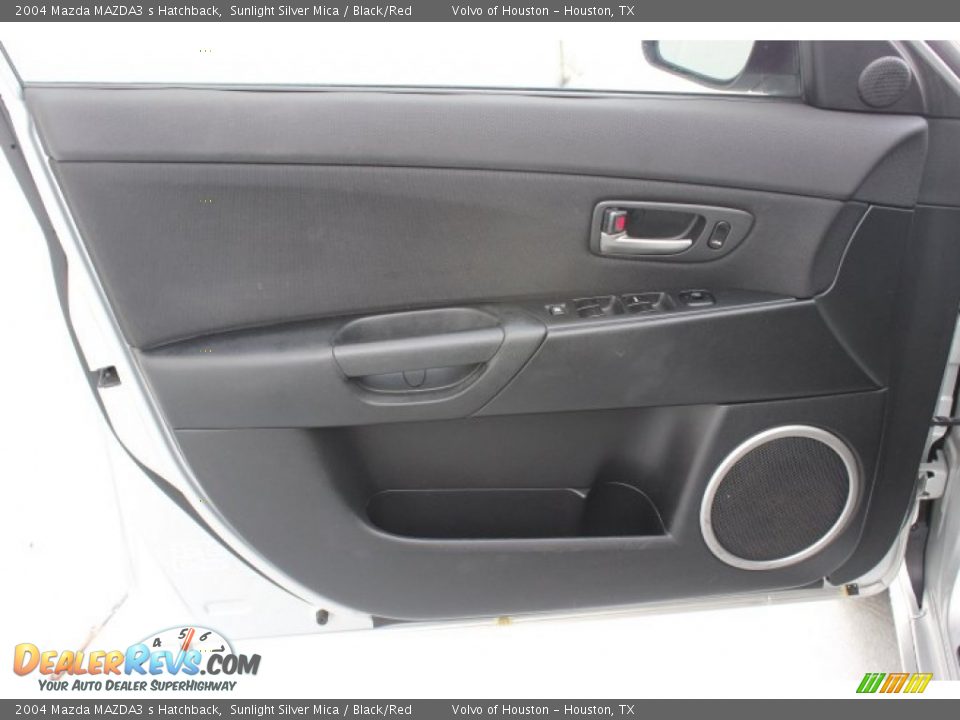 2004 Mazda MAZDA3 s Hatchback Sunlight Silver Mica / Black/Red Photo #13