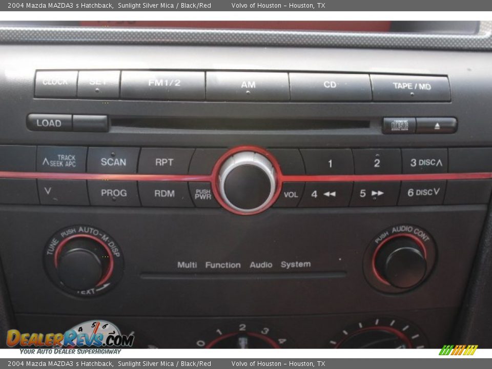 2004 Mazda MAZDA3 s Hatchback Sunlight Silver Mica / Black/Red Photo #19