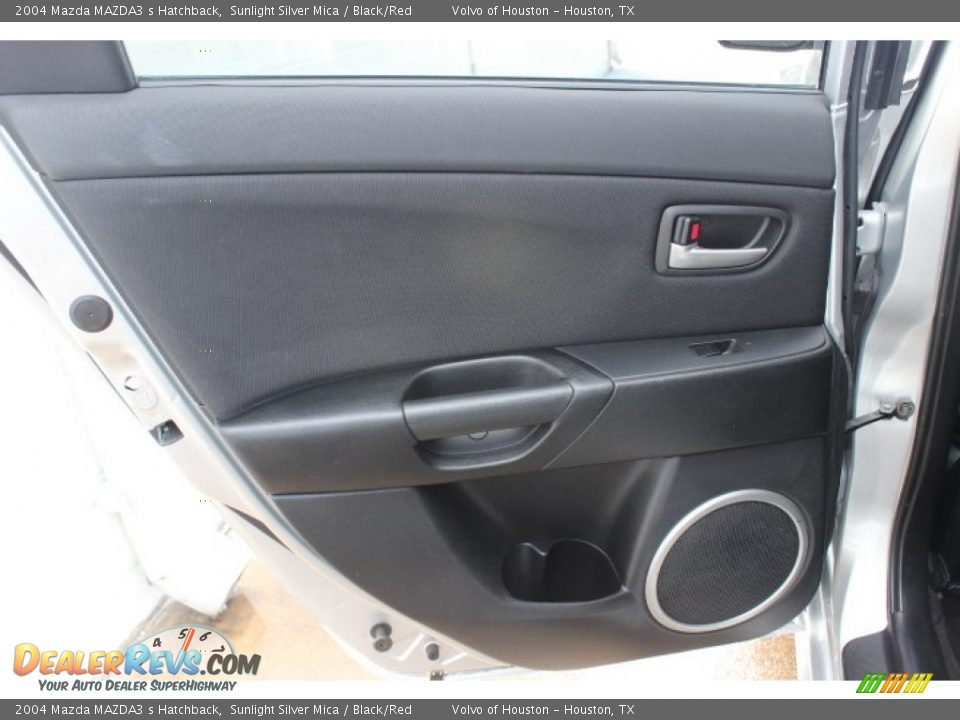 2004 Mazda MAZDA3 s Hatchback Sunlight Silver Mica / Black/Red Photo #23