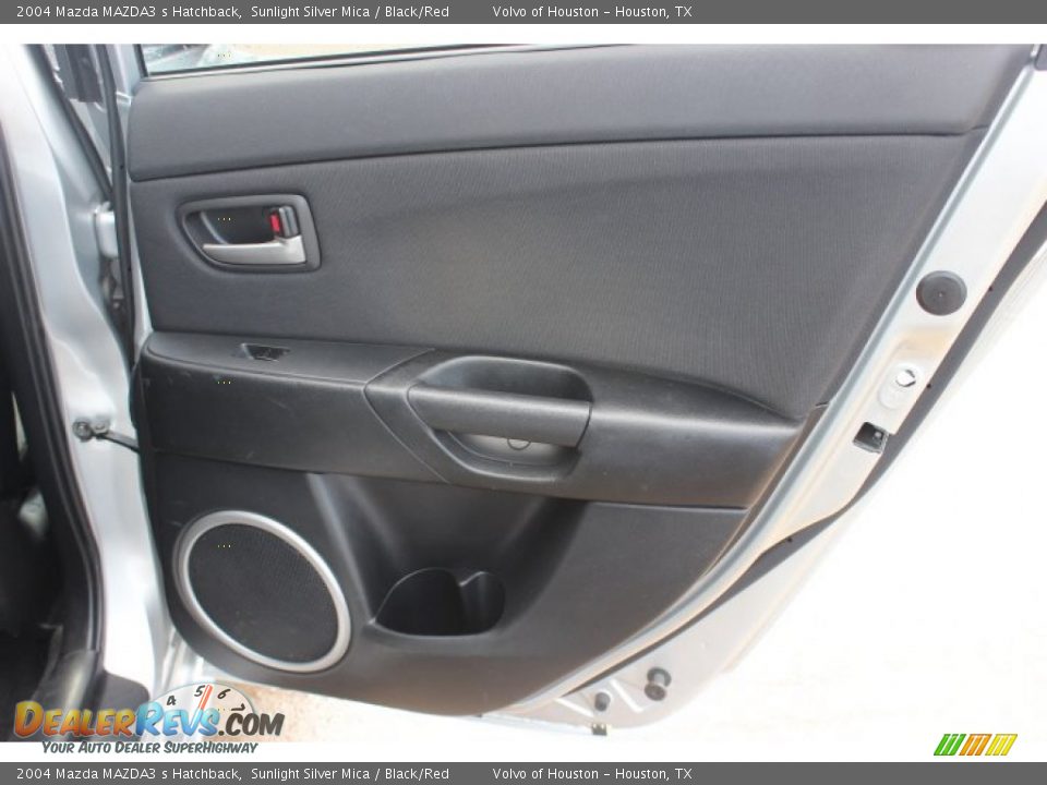 2004 Mazda MAZDA3 s Hatchback Sunlight Silver Mica / Black/Red Photo #29
