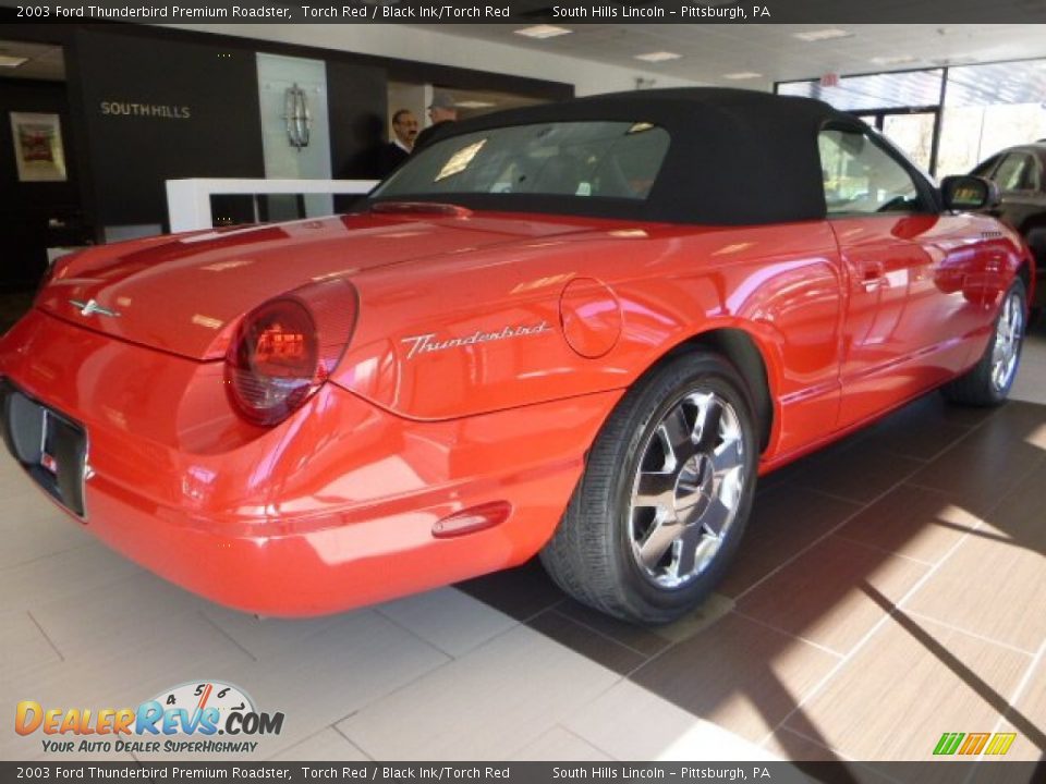 2003 Ford Thunderbird Premium Roadster Torch Red / Black Ink/Torch Red Photo #4