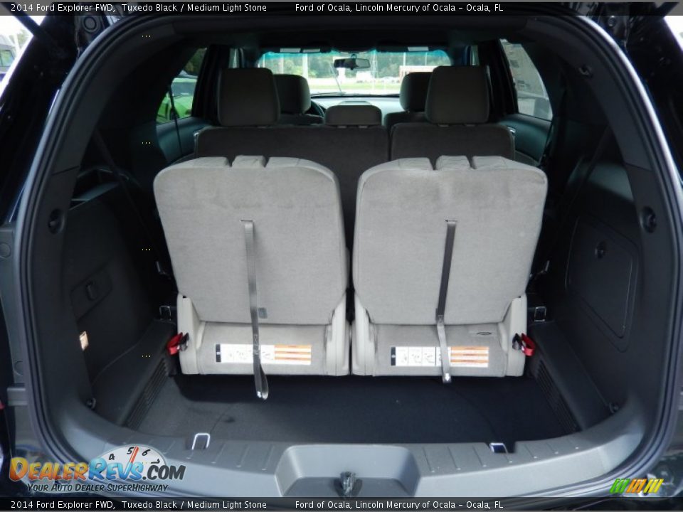2014 Ford Explorer FWD Tuxedo Black / Medium Light Stone Photo #5