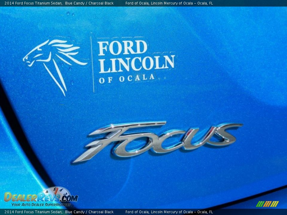 2014 Ford Focus Titanium Sedan Blue Candy / Charcoal Black Photo #4