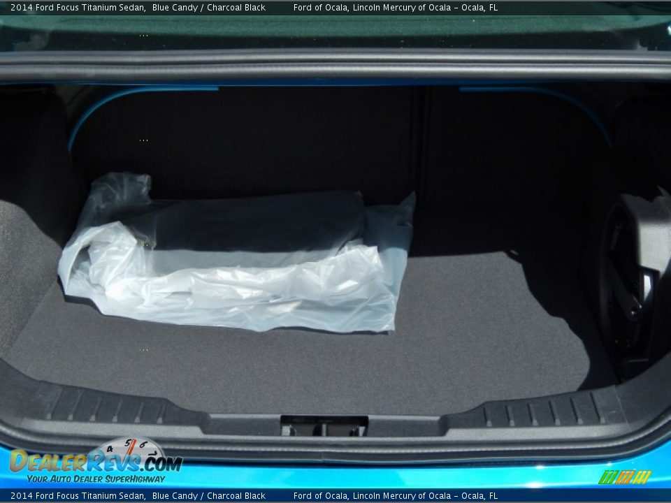 2014 Ford Focus Titanium Sedan Blue Candy / Charcoal Black Photo #5