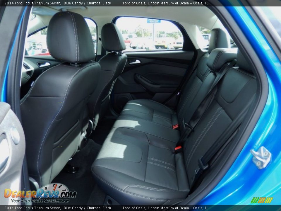 2014 Ford Focus Titanium Sedan Blue Candy / Charcoal Black Photo #7