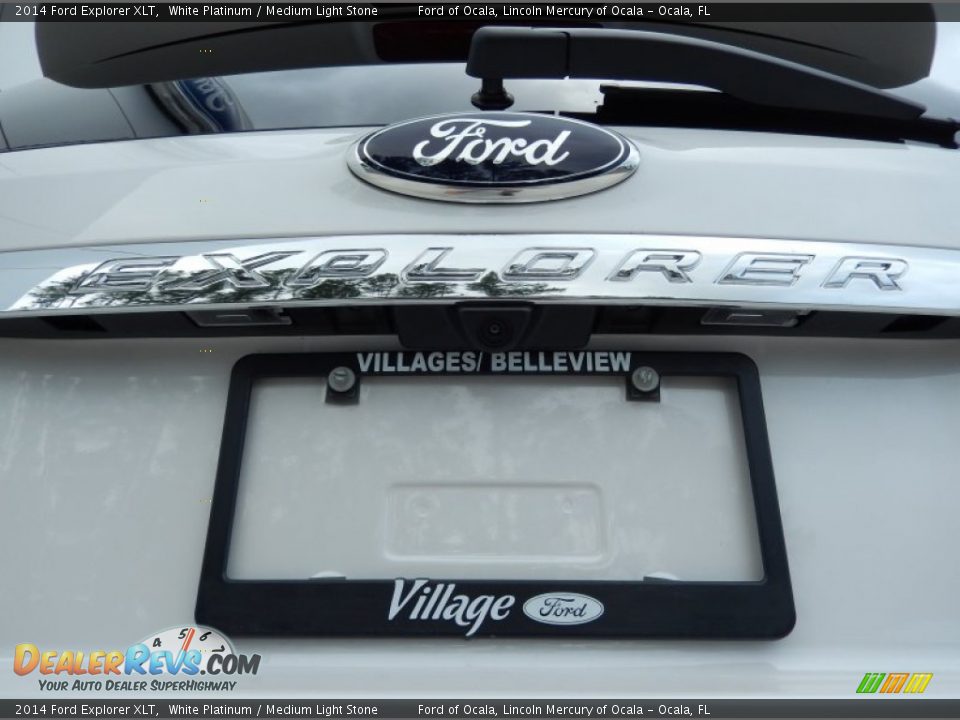 2014 Ford Explorer XLT White Platinum / Medium Light Stone Photo #4
