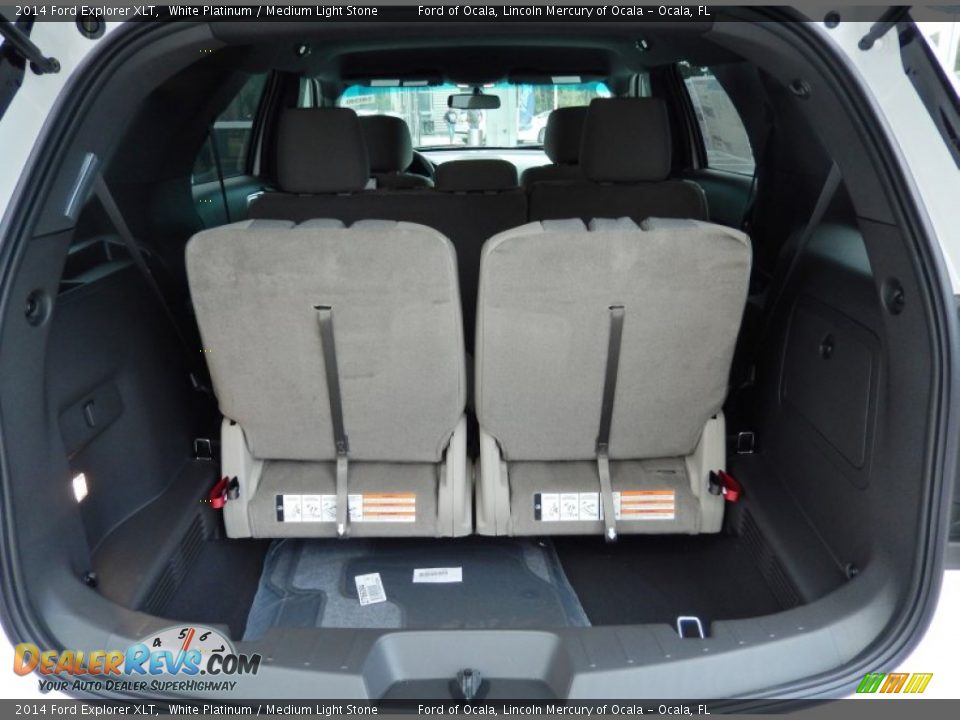 2014 Ford Explorer XLT White Platinum / Medium Light Stone Photo #5