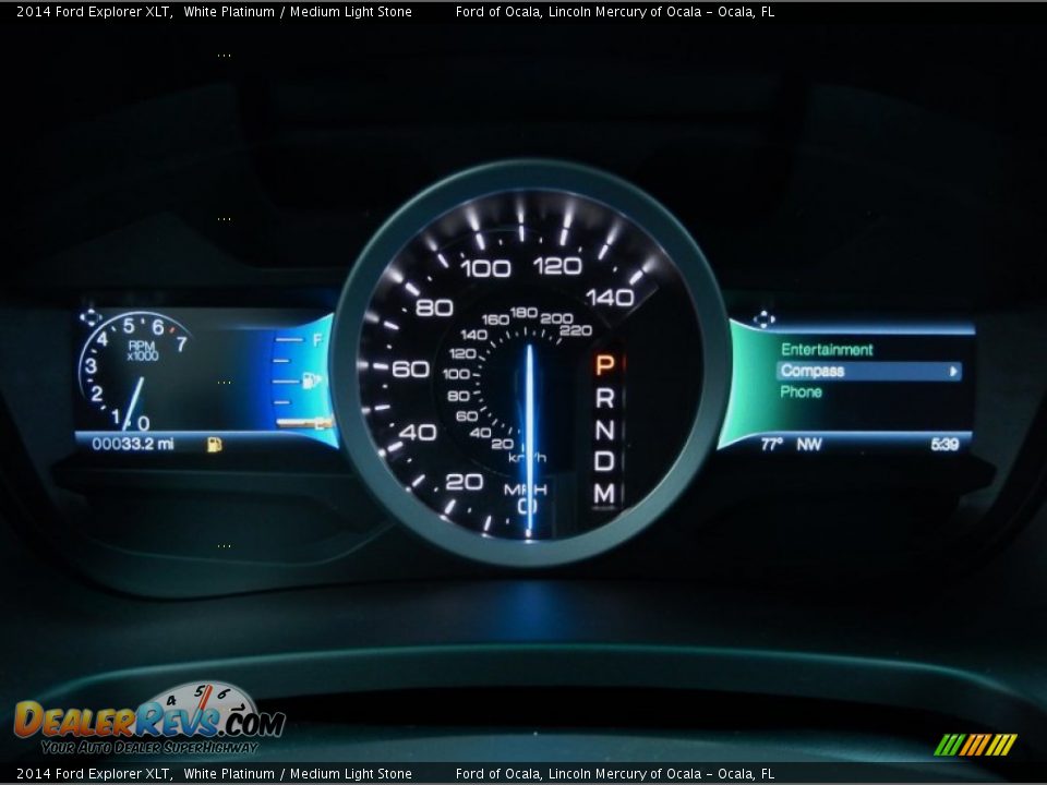 2014 Ford Explorer XLT White Platinum / Medium Light Stone Photo #10