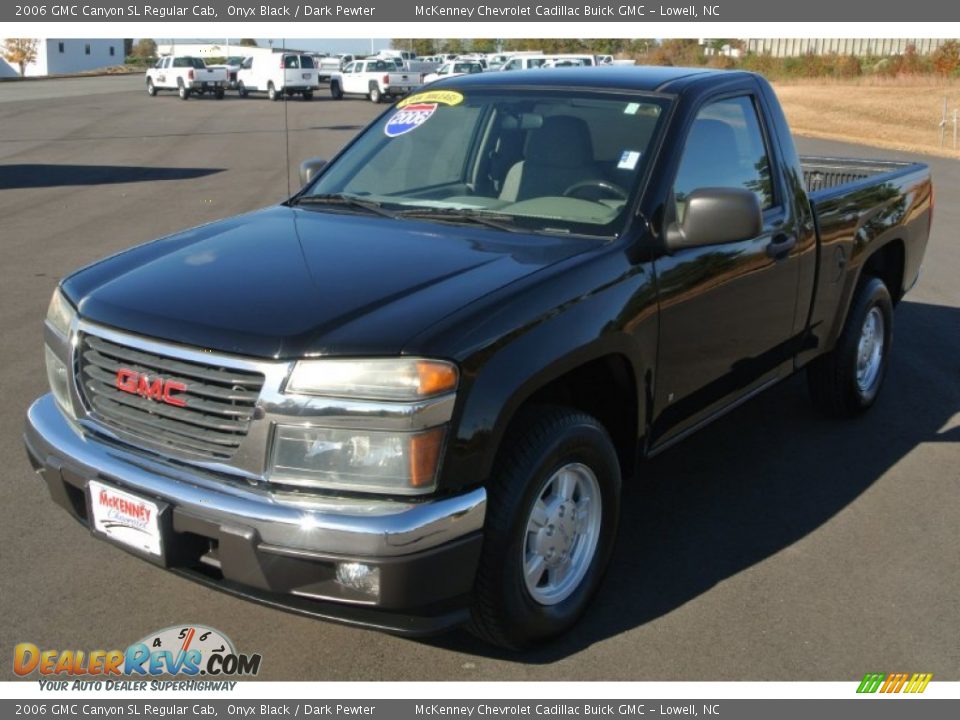 2006 GMC Canyon SL Regular Cab Onyx Black / Dark Pewter Photo #2