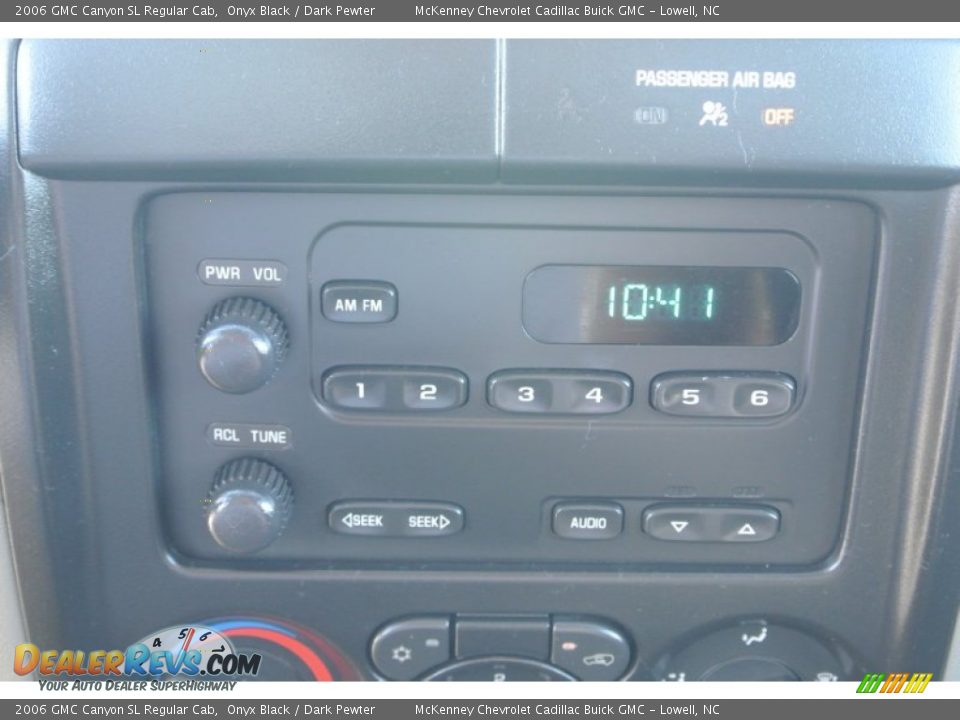2006 GMC Canyon SL Regular Cab Onyx Black / Dark Pewter Photo #13