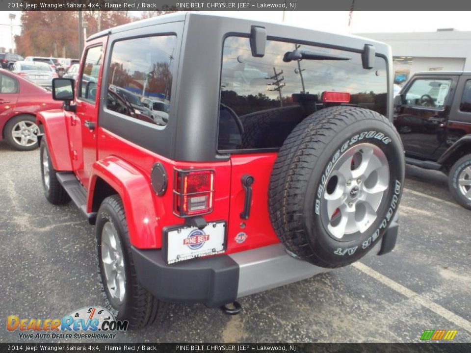 2014 Jeep Wrangler Sahara 4x4 Flame Red / Black Photo #2