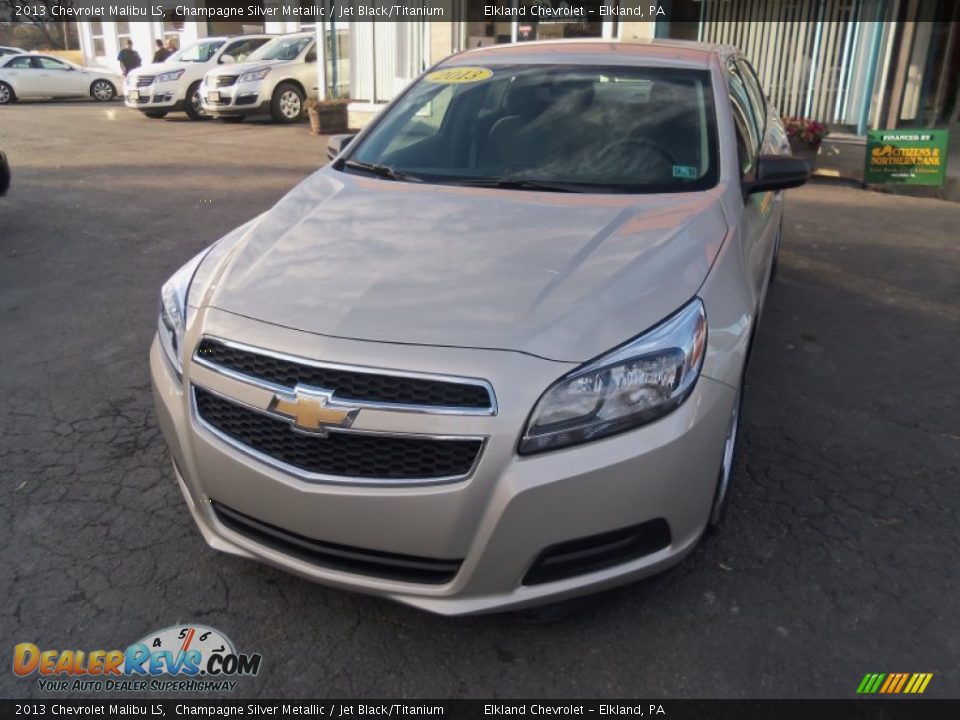 2013 Chevrolet Malibu LS Champagne Silver Metallic / Jet Black/Titanium Photo #1