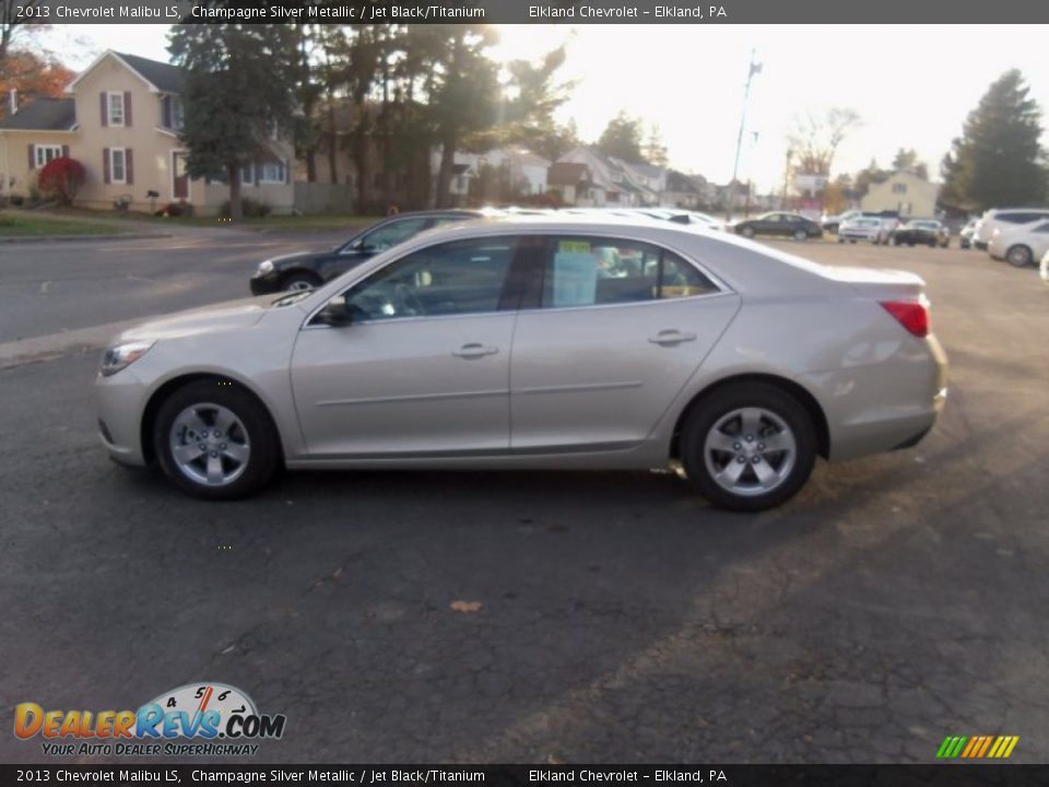 2013 Chevrolet Malibu LS Champagne Silver Metallic / Jet Black/Titanium Photo #3