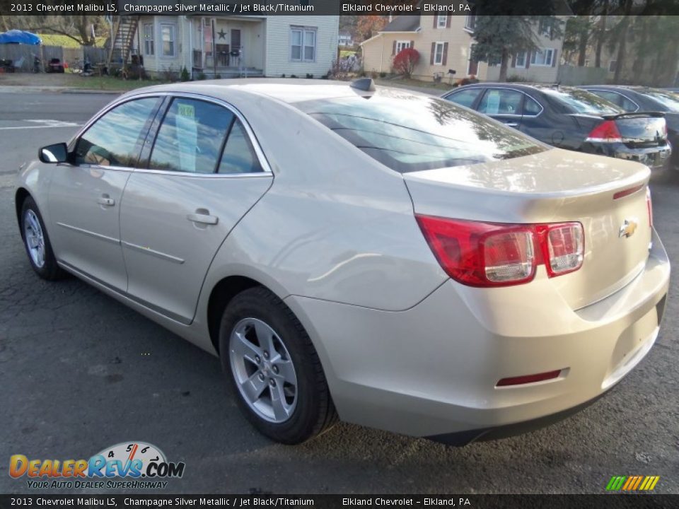 2013 Chevrolet Malibu LS Champagne Silver Metallic / Jet Black/Titanium Photo #4