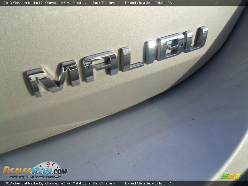 2013 Chevrolet Malibu LS Champagne Silver Metallic / Jet Black/Titanium Photo #5