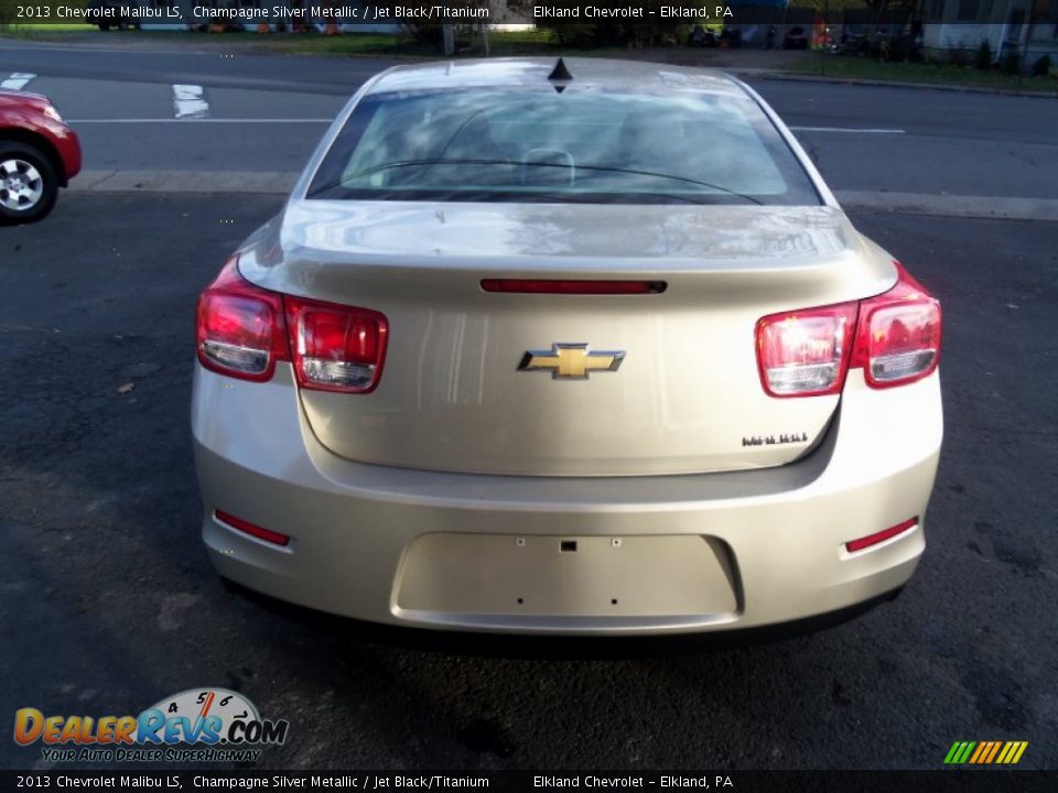 2013 Chevrolet Malibu LS Champagne Silver Metallic / Jet Black/Titanium Photo #6