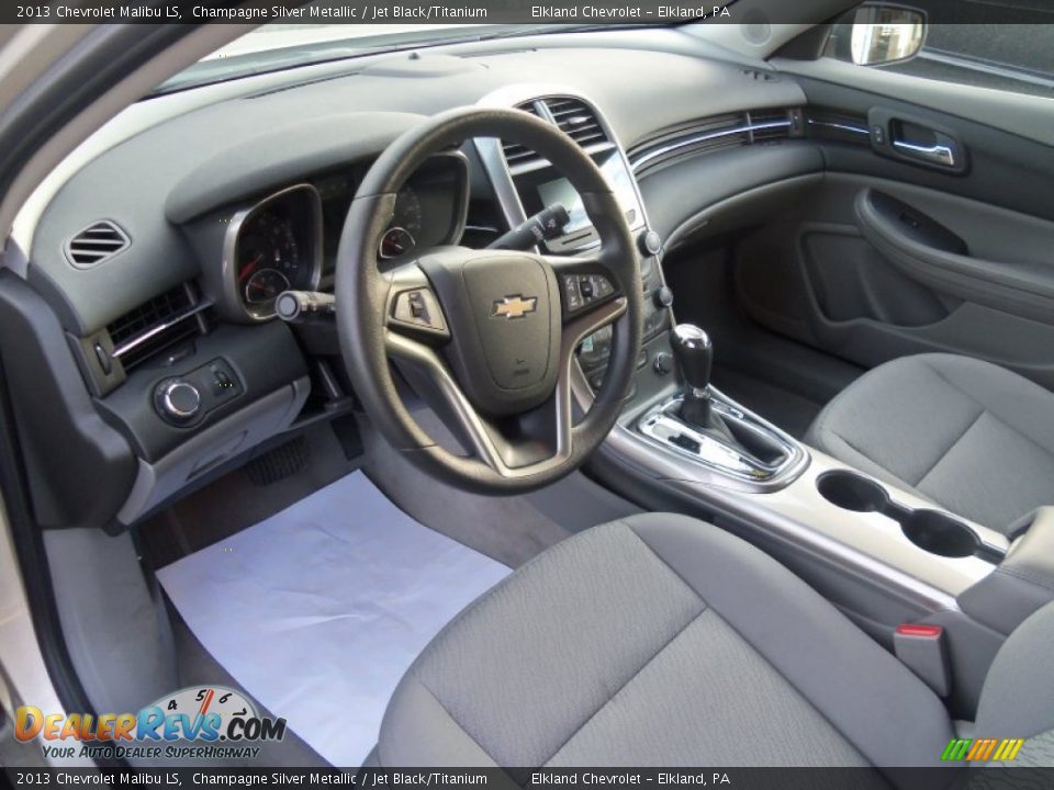 Jet Black/Titanium Interior - 2013 Chevrolet Malibu LS Photo #14