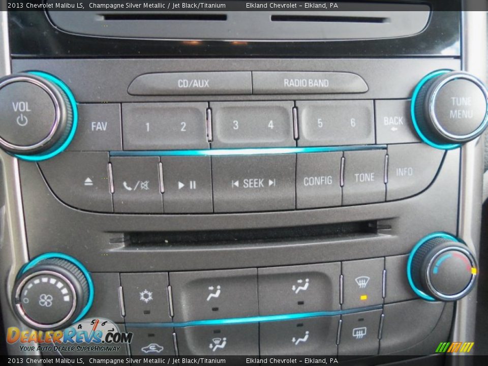 2013 Chevrolet Malibu LS Champagne Silver Metallic / Jet Black/Titanium Photo #21