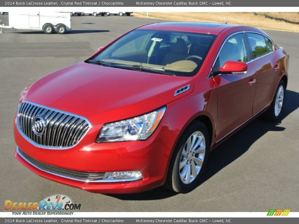 2014 Buick LaCrosse Leather Crystal Red Tintcoat / Choccachino Photo #2