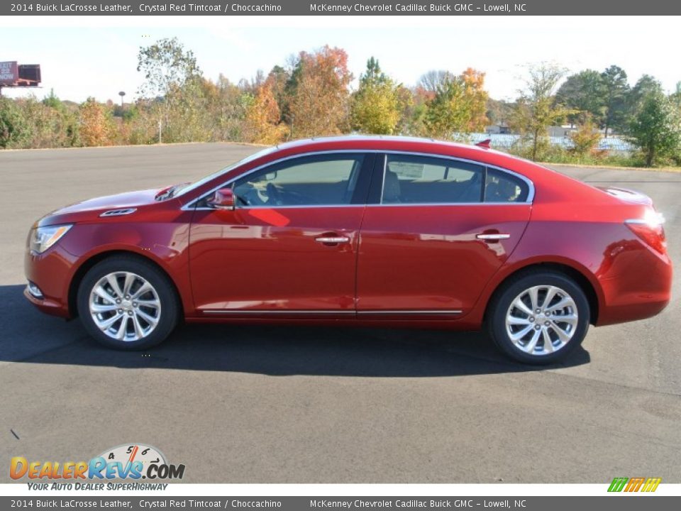 2014 Buick LaCrosse Leather Crystal Red Tintcoat / Choccachino Photo #3