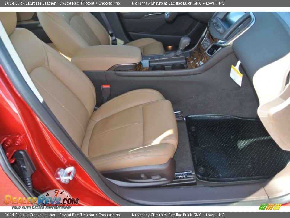 2014 Buick LaCrosse Leather Crystal Red Tintcoat / Choccachino Photo #17