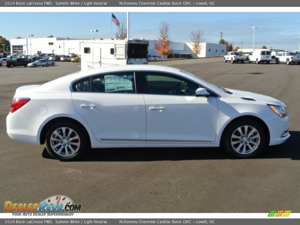 2014 Buick LaCrosse FWD Summit White / Light Neutral Photo #6