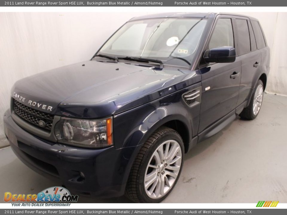 2011 Land Rover Range Rover Sport HSE LUX Buckingham Blue Metallic / Almond/Nutmeg Photo #3