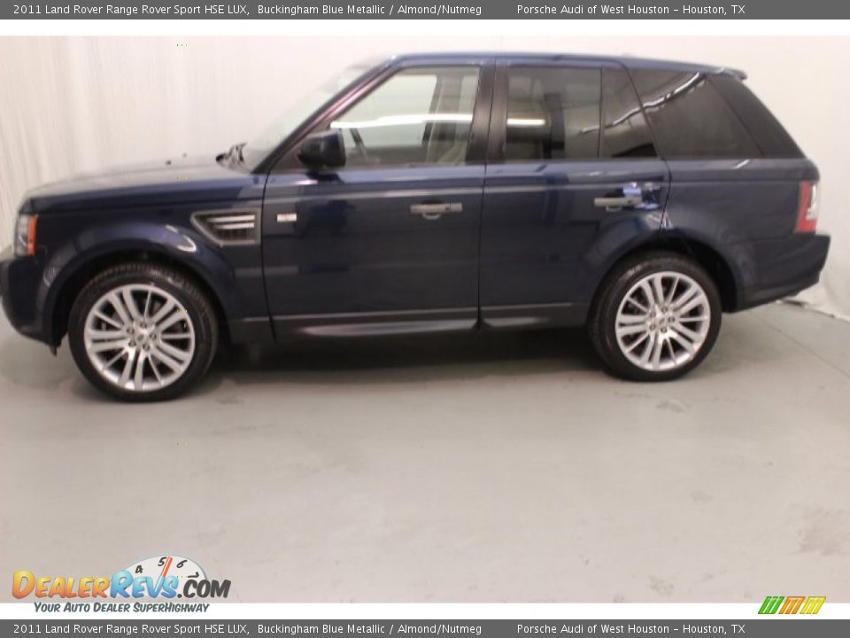 2011 Land Rover Range Rover Sport HSE LUX Buckingham Blue Metallic / Almond/Nutmeg Photo #4