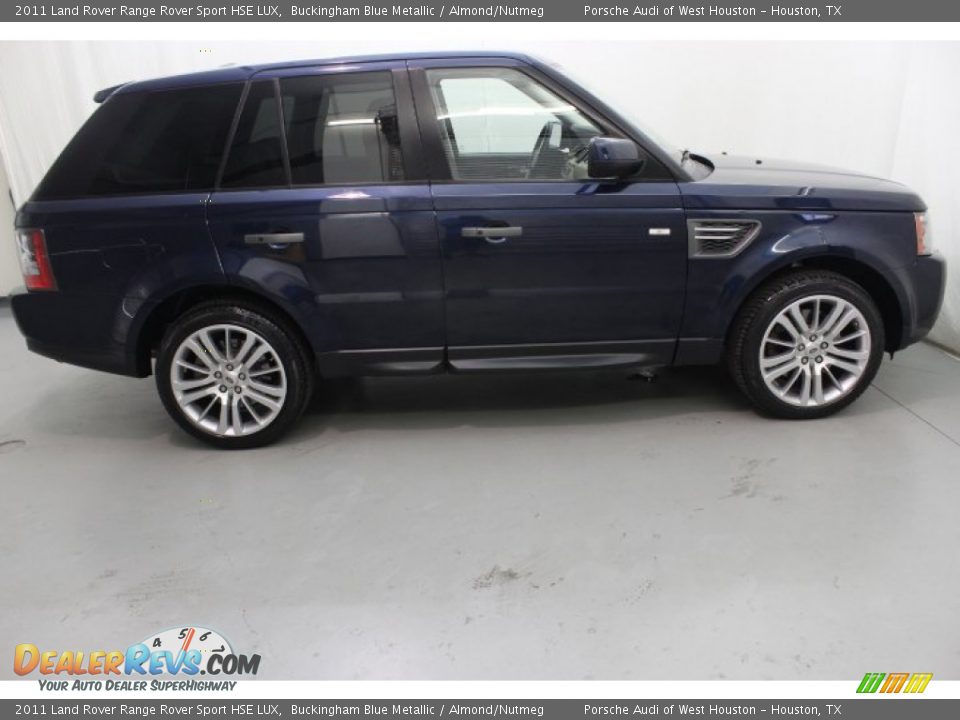 2011 Land Rover Range Rover Sport HSE LUX Buckingham Blue Metallic / Almond/Nutmeg Photo #7
