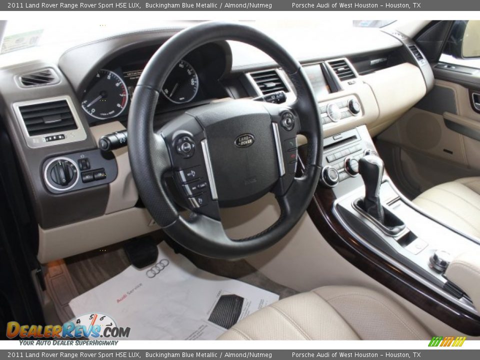2011 Land Rover Range Rover Sport HSE LUX Buckingham Blue Metallic / Almond/Nutmeg Photo #13