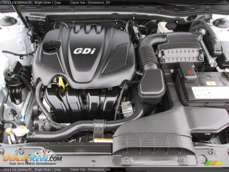 2011 Kia Optima EX Bright Silver / Gray Photo #10