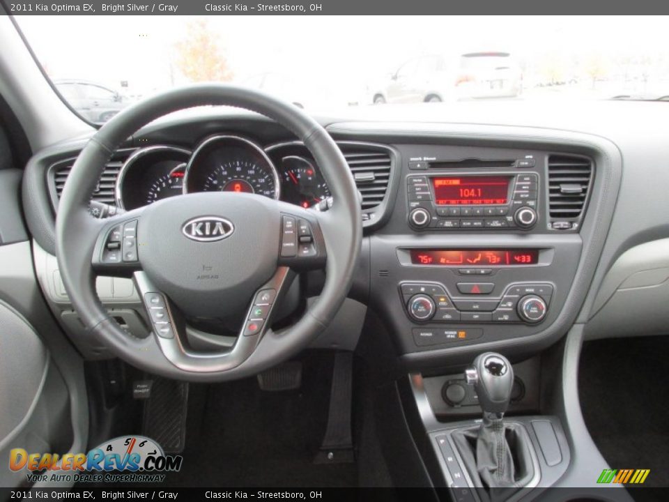 2011 Kia Optima EX Bright Silver / Gray Photo #11
