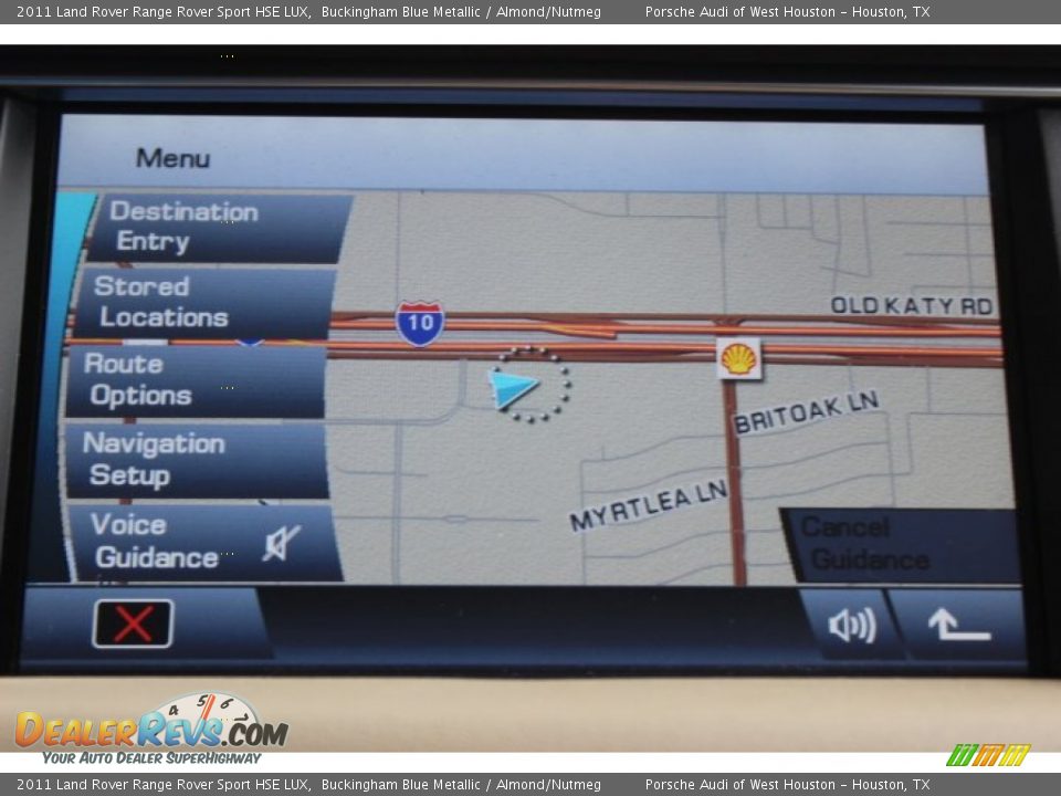 2011 Land Rover Range Rover Sport HSE LUX Buckingham Blue Metallic / Almond/Nutmeg Photo #22