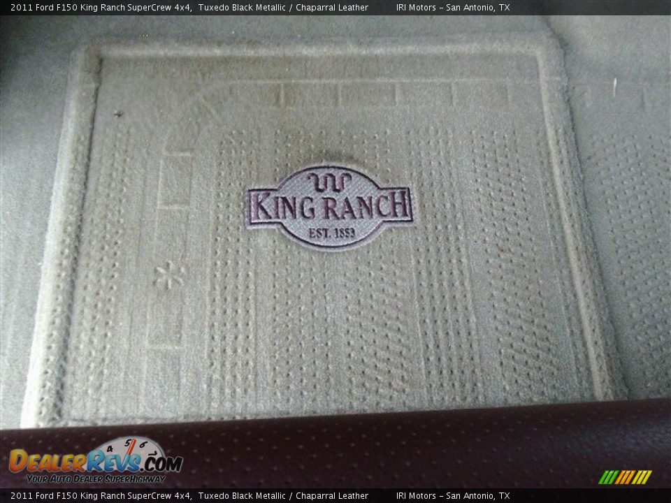 2011 Ford F150 King Ranch SuperCrew 4x4 Tuxedo Black Metallic / Chaparral Leather Photo #14