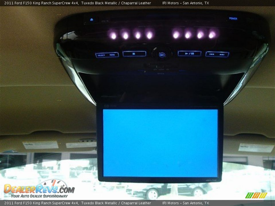 2011 Ford F150 King Ranch SuperCrew 4x4 Tuxedo Black Metallic / Chaparral Leather Photo #16