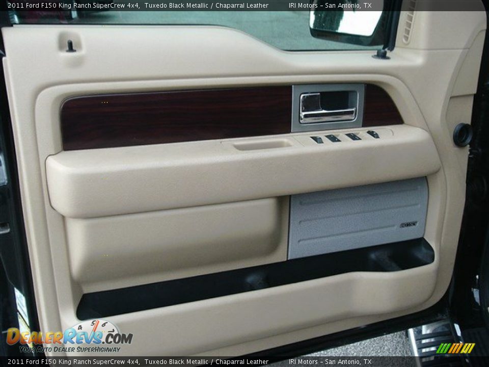 2011 Ford F150 King Ranch SuperCrew 4x4 Tuxedo Black Metallic / Chaparral Leather Photo #20