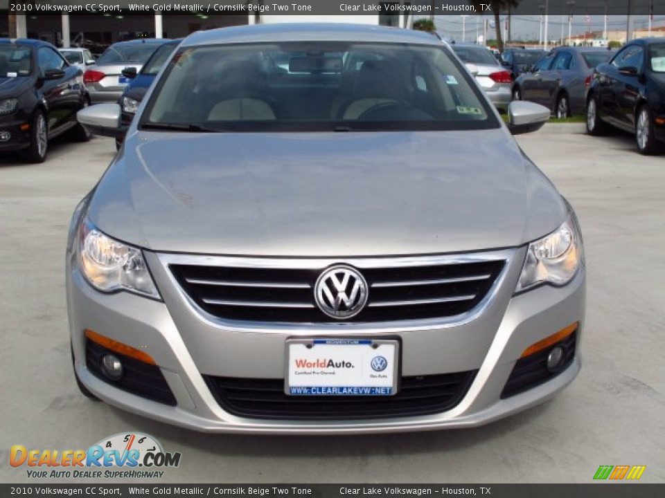 2010 Volkswagen CC Sport White Gold Metallic / Cornsilk Beige Two Tone Photo #2