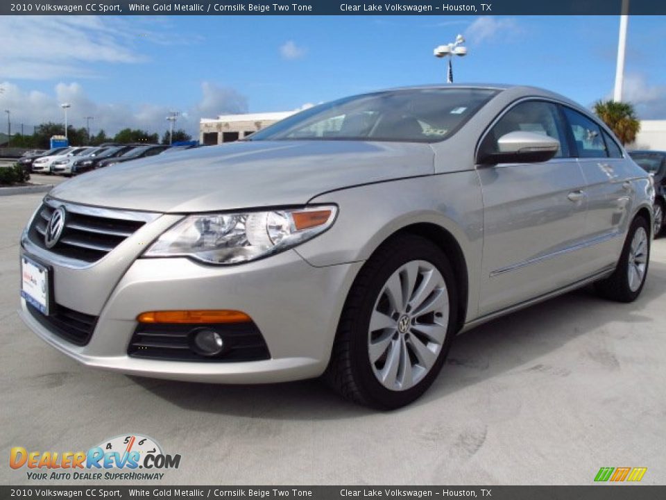 2010 Volkswagen CC Sport White Gold Metallic / Cornsilk Beige Two Tone Photo #3
