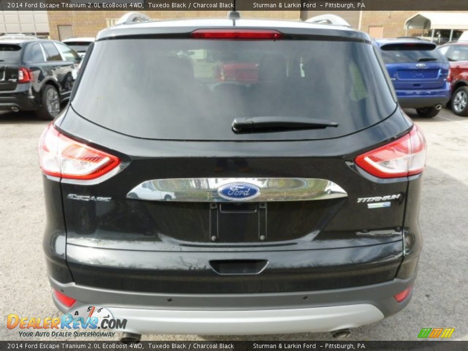 2014 Ford Escape Titanium 2.0L EcoBoost 4WD Tuxedo Black / Charcoal Black Photo #3