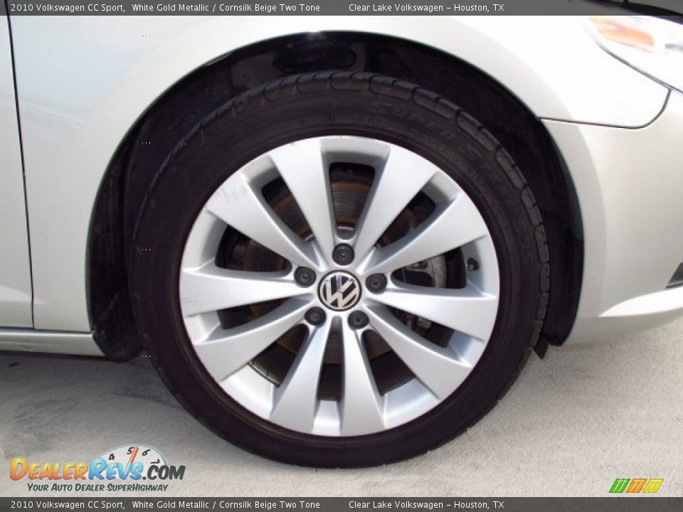 2010 Volkswagen CC Sport White Gold Metallic / Cornsilk Beige Two Tone Photo #7